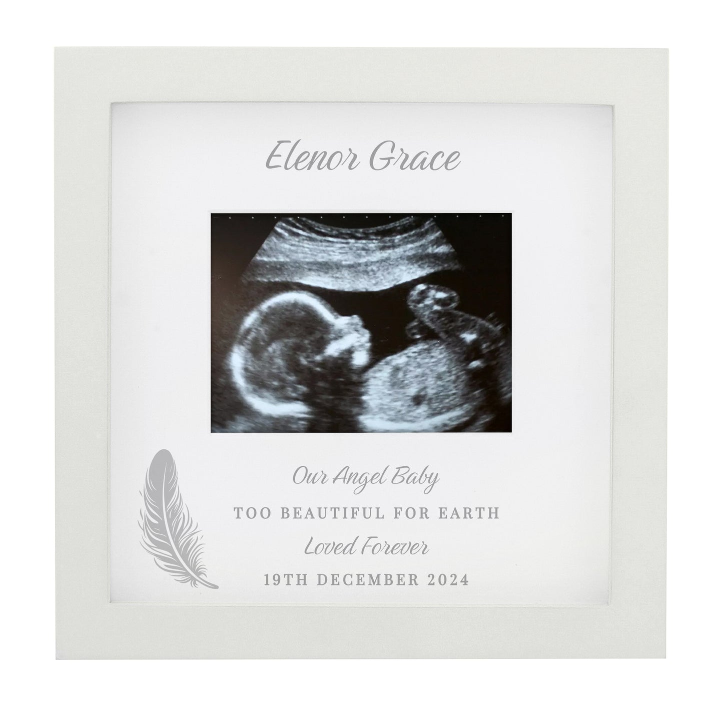 Personalised Memorial Baby Scan Photo Frame - MK&JD Gifts
