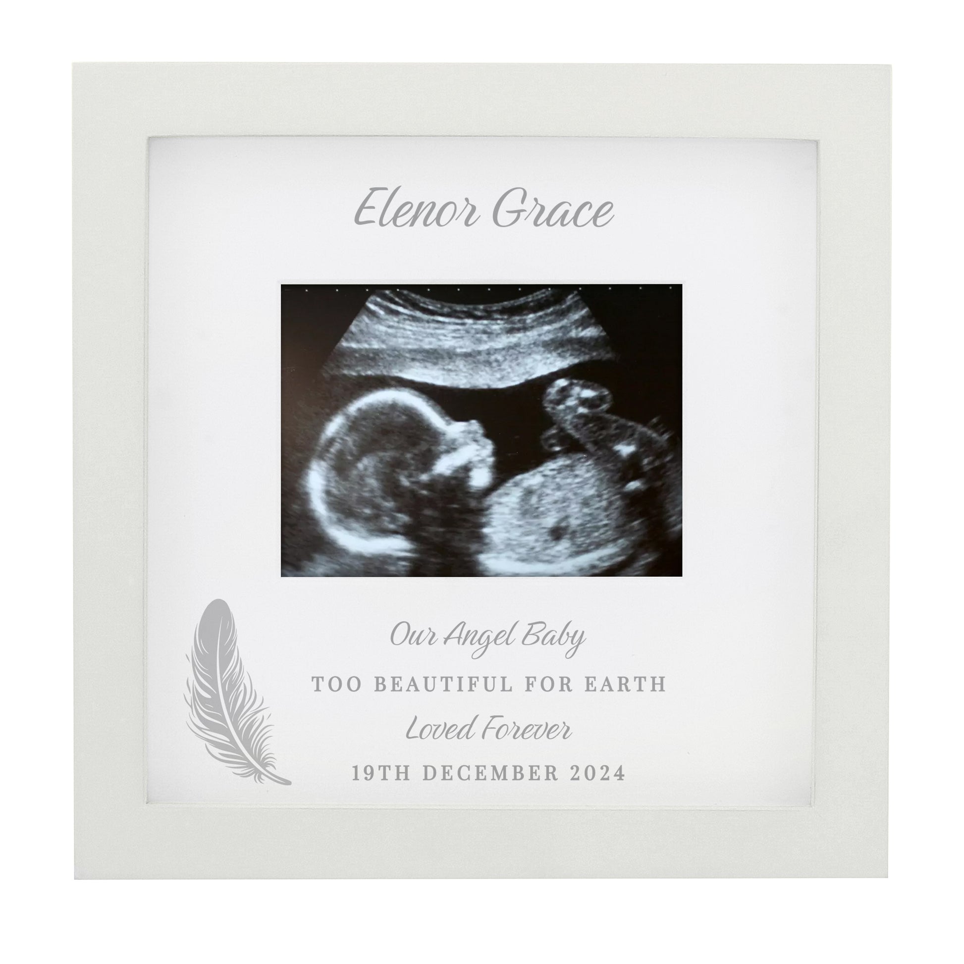 Personalised Memorial Baby Scan Photo Frame - MK&JD Gifts