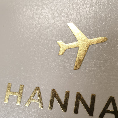 Personalised Gold Name Cream Passport Holder - MK&JD Gifts