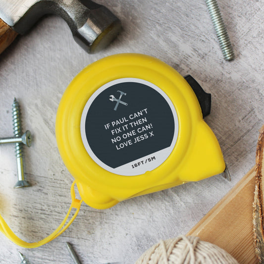 Personalised Tools Tape Measure - MK&JD Gifts