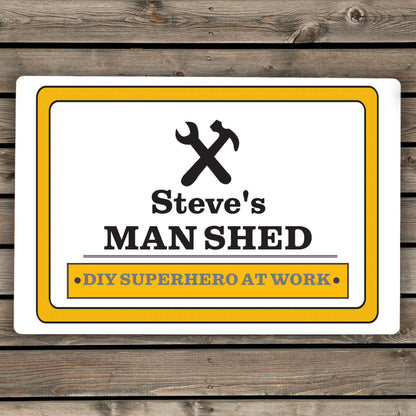 Personalised Man At Work Sign - MK&JD Gifts