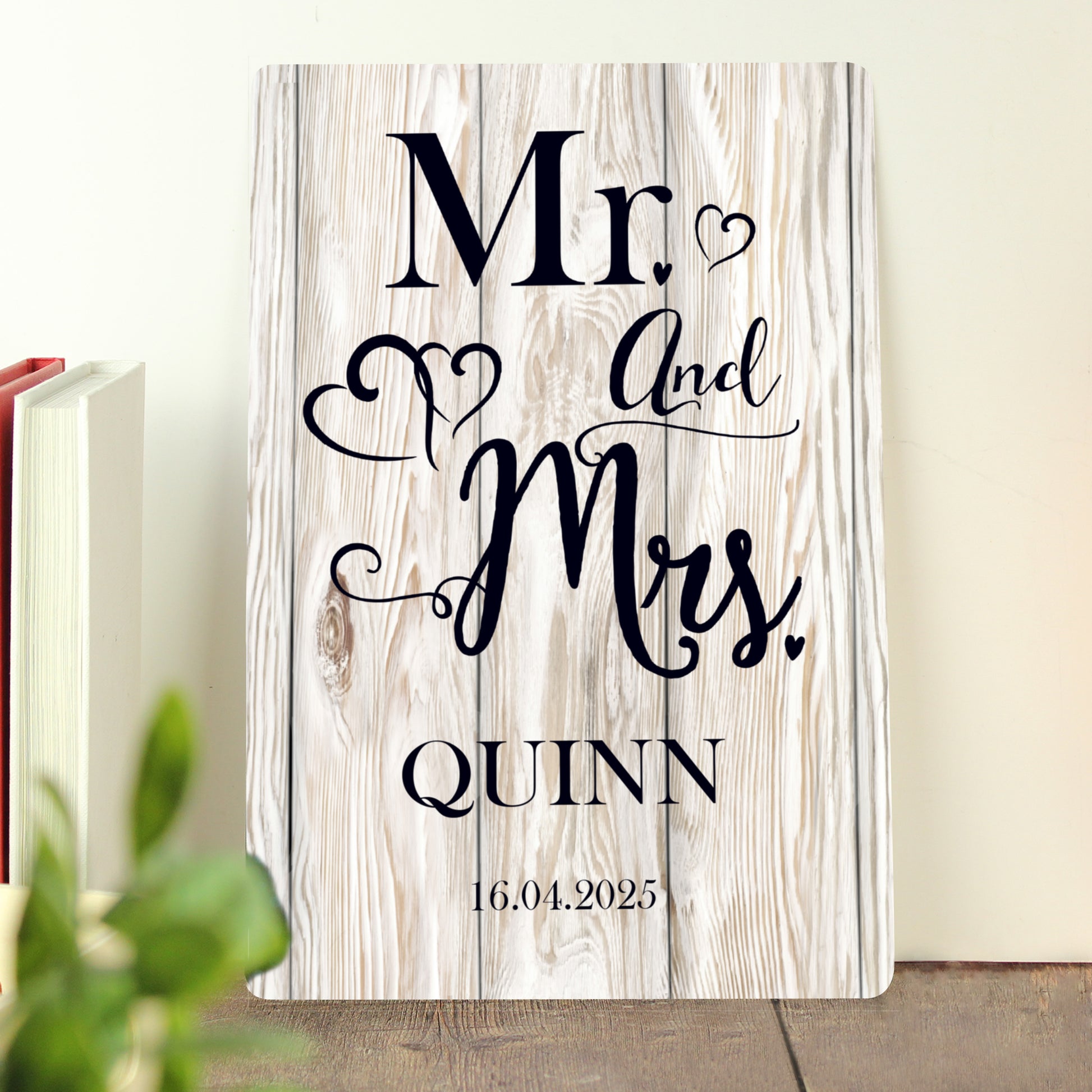 Personalised Mr & Mrs Metal Sign - MK&JD Gifts