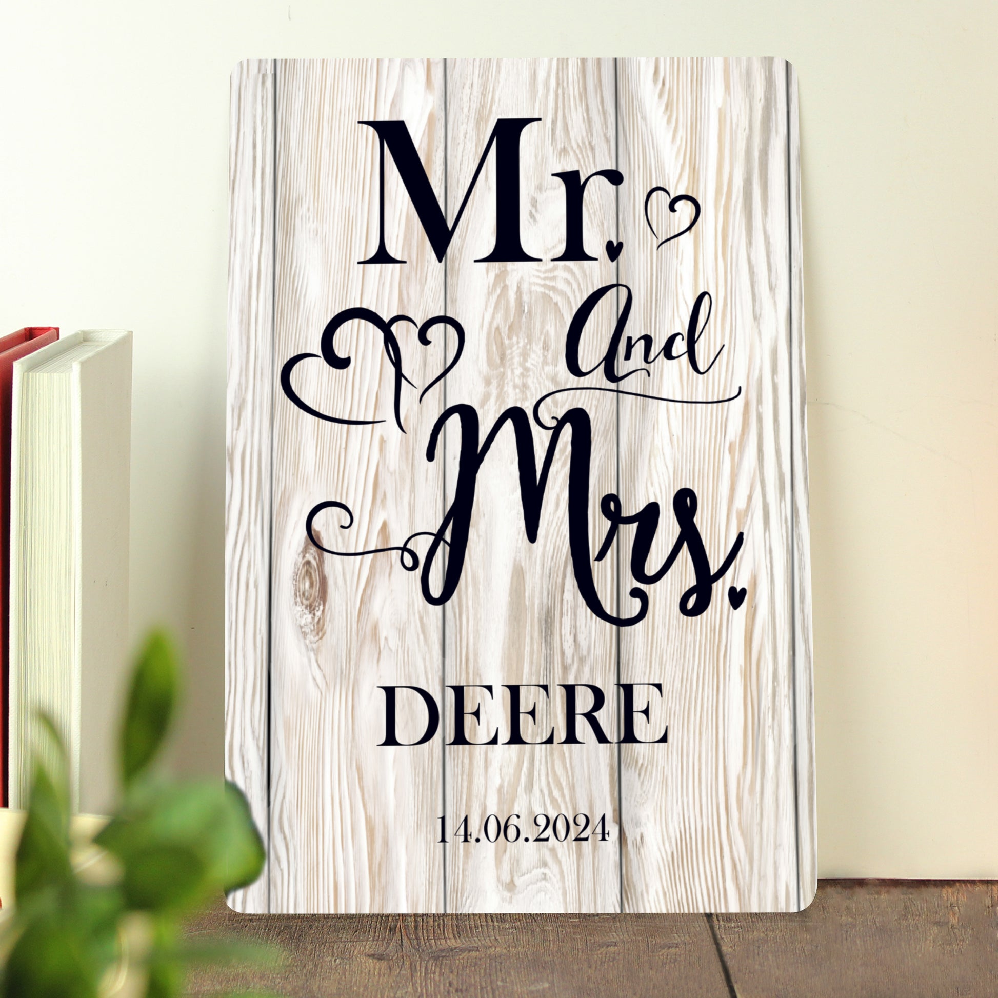 Personalised Mr & Mrs Metal Sign - MK&JD Gifts