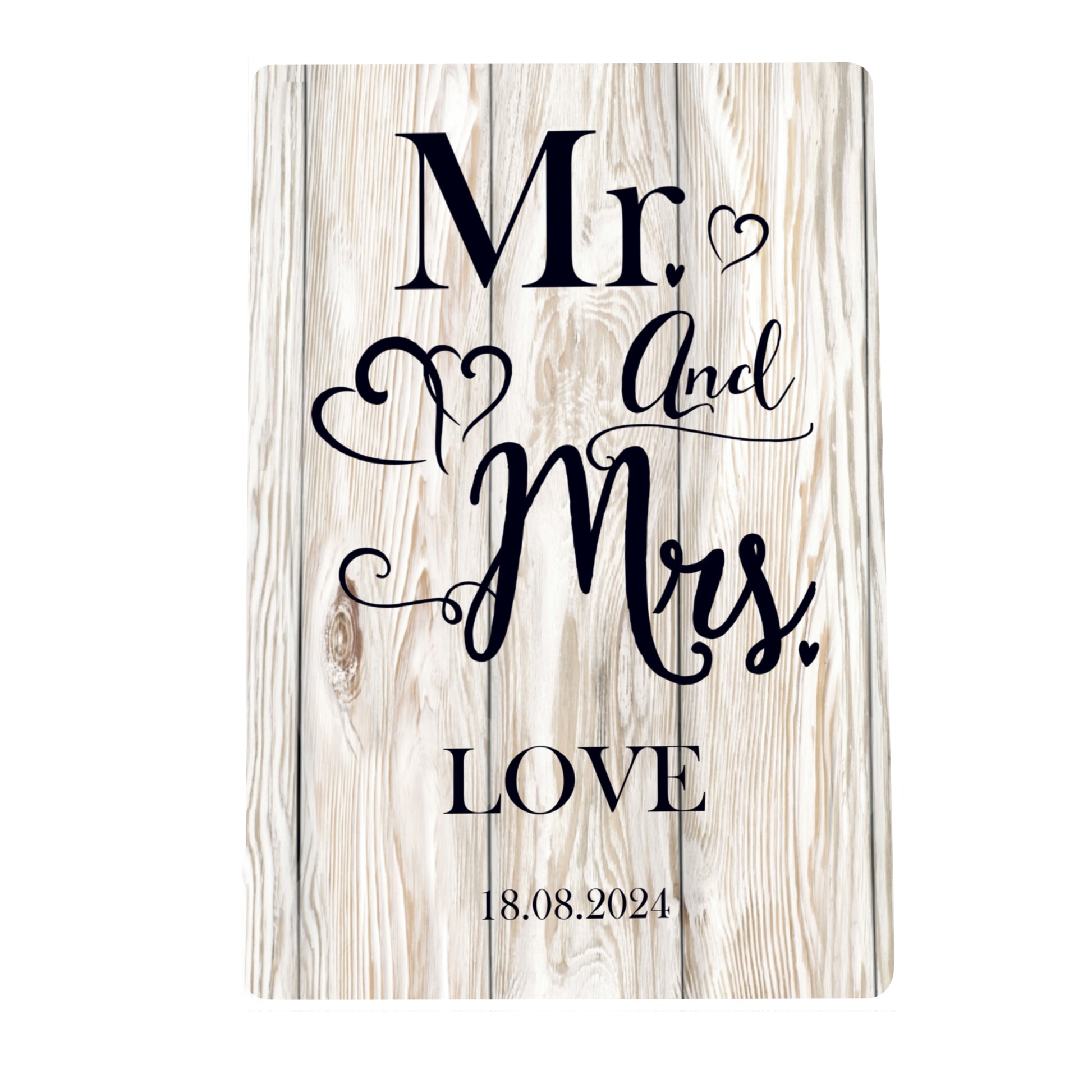 Personalised Mr & Mrs Metal Sign - MK&JD Gifts