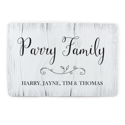 Personalised Rustic Metal Sign - MK&JD Gifts