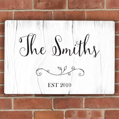 Personalised Rustic Metal Sign - MK&JD Gifts