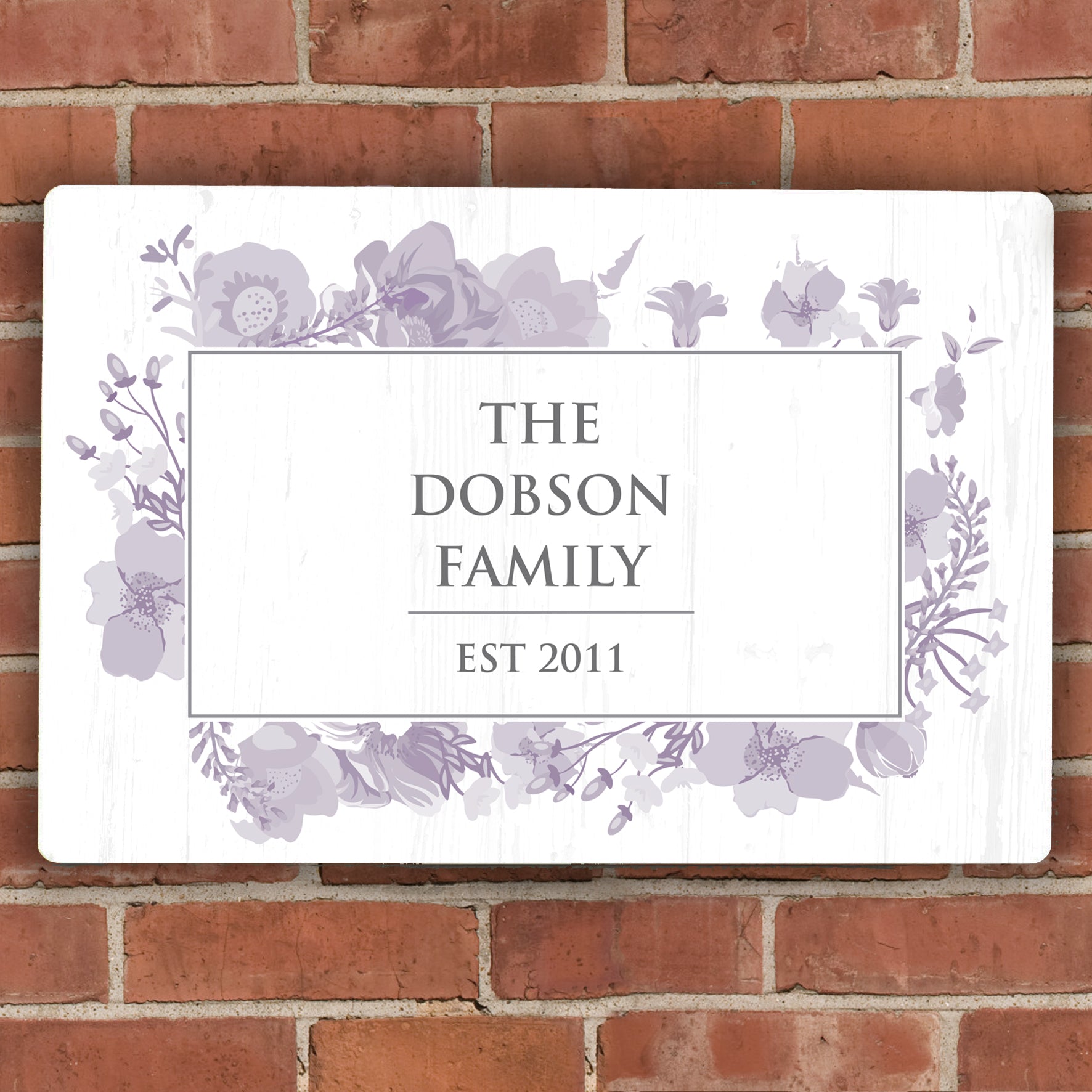Personalised Soft Watercolour Metal Sign - MK&JD Gifts