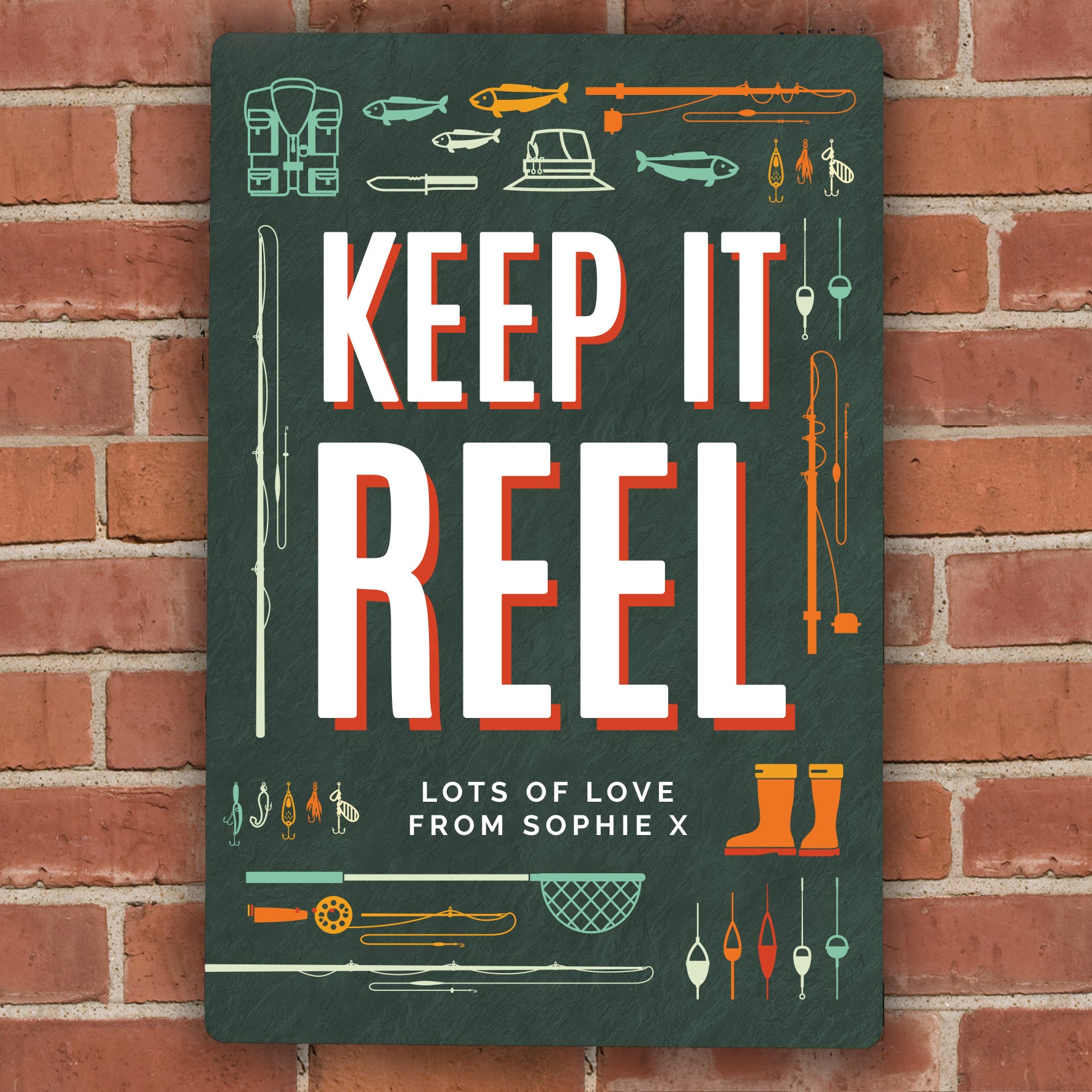 Personalised Keep It Reel Metal Sign - MK&JD Gifts