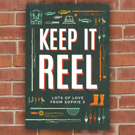 Personalised Keep It Reel Metal Sign - MK&JD Gifts