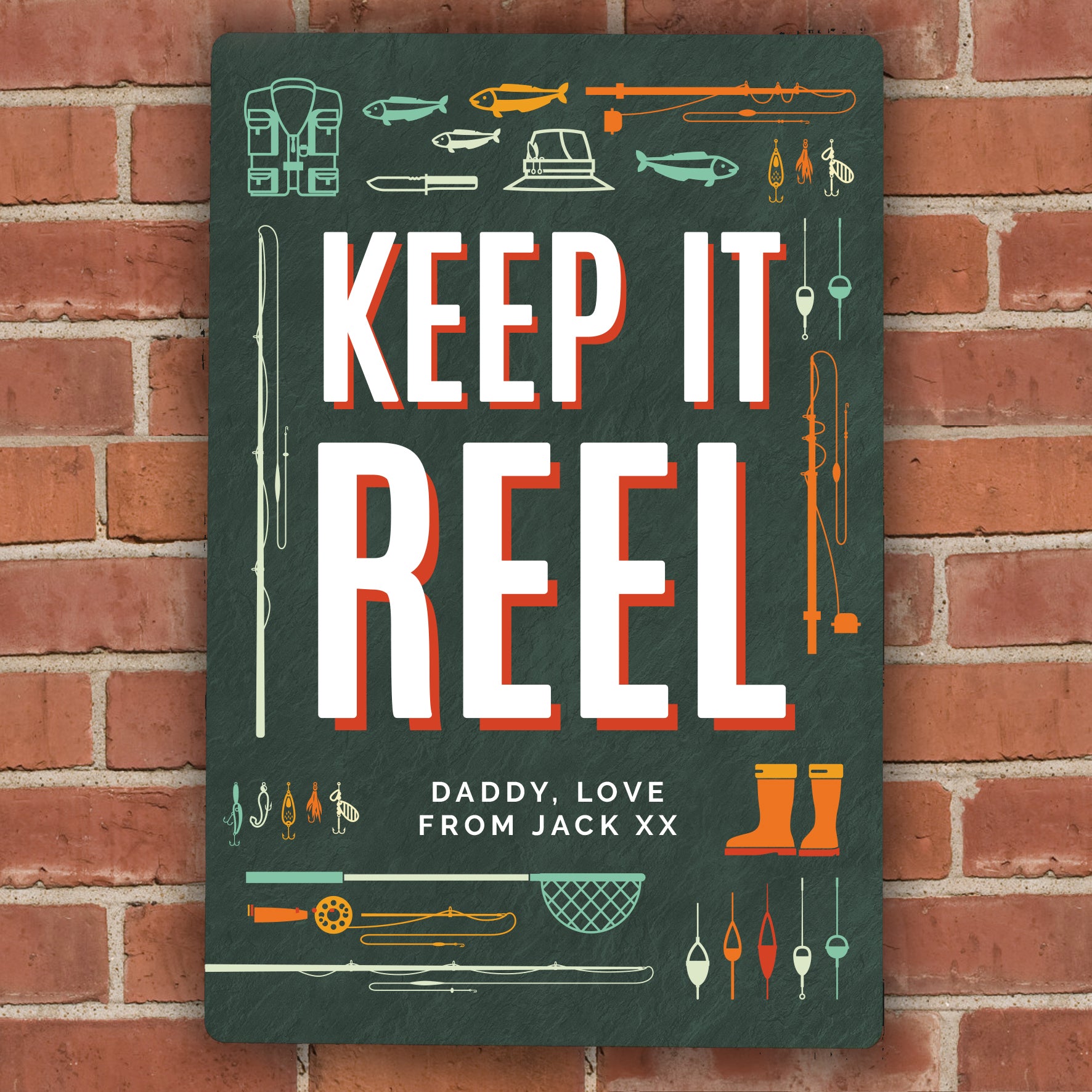 Personalised Keep It Reel Metal Sign - MK&JD Gifts
