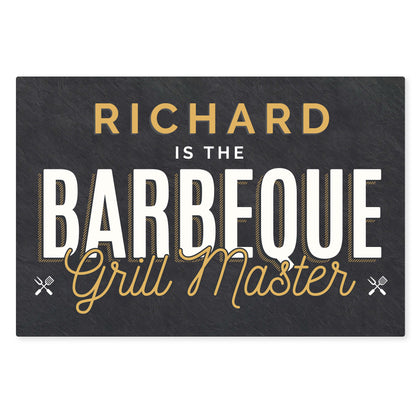 Personalised BBQ Grill Master Metal Sign - MK&JD Gifts