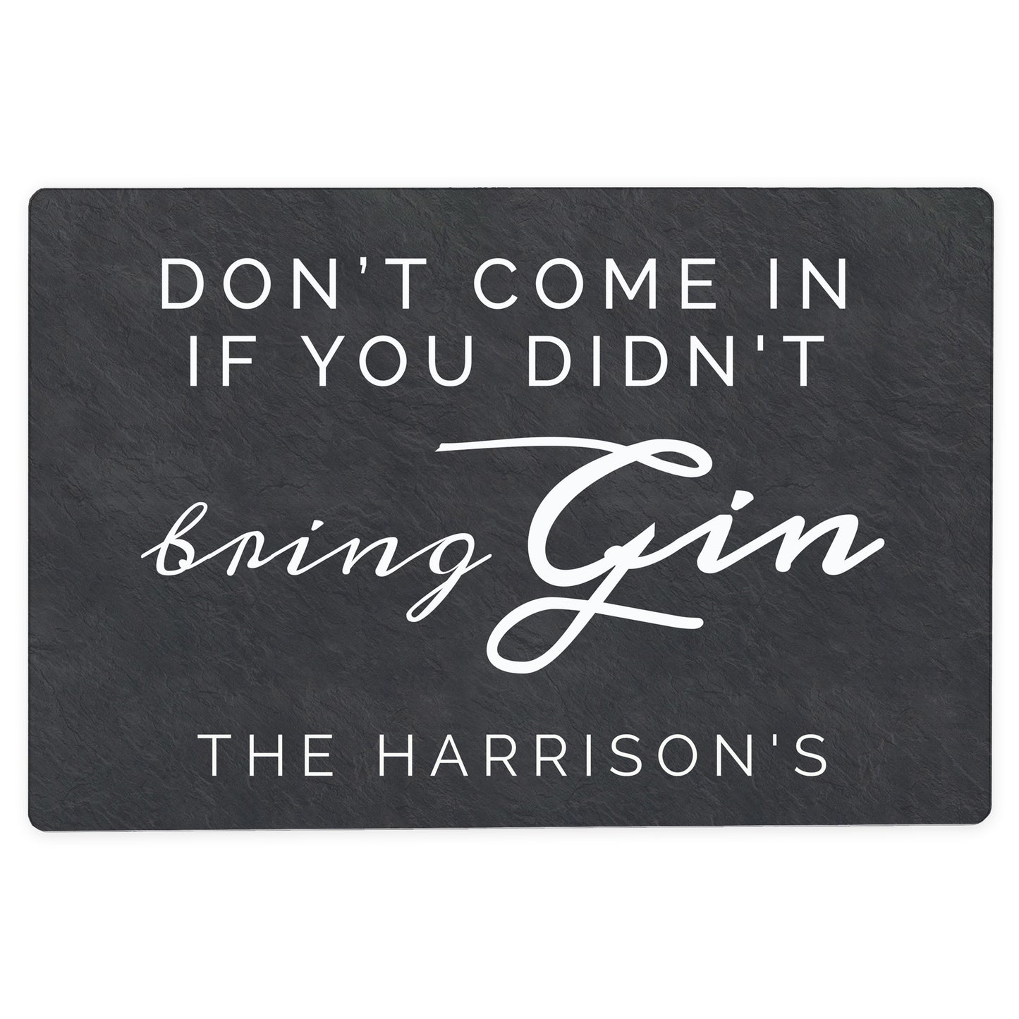 Personalised Gin Metal Sign - MK&JD Gifts