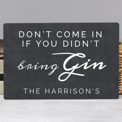 Personalised Gin Metal Sign - MK&JD Gifts