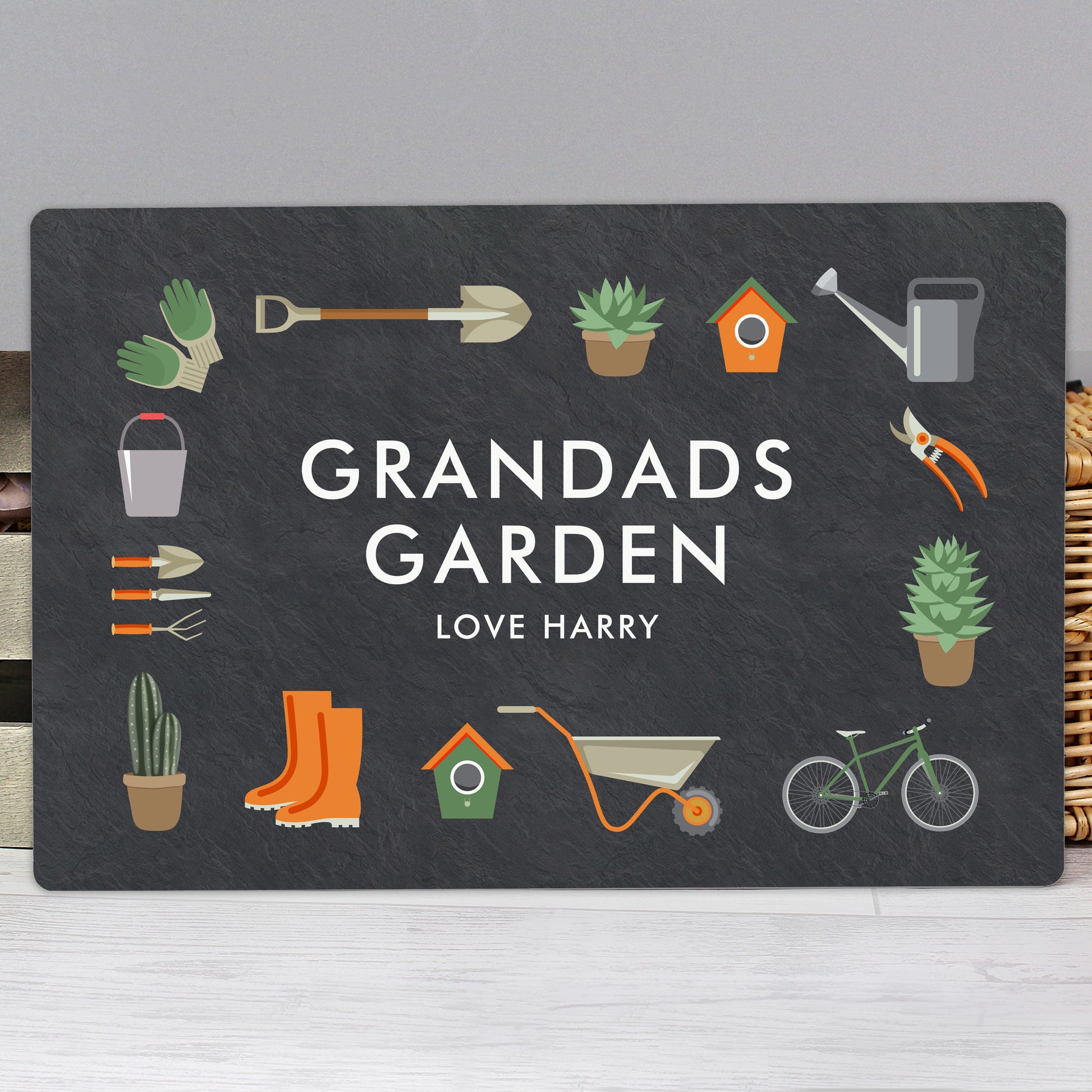 Personalised Gardening Metal Sign - MK&JD Gifts