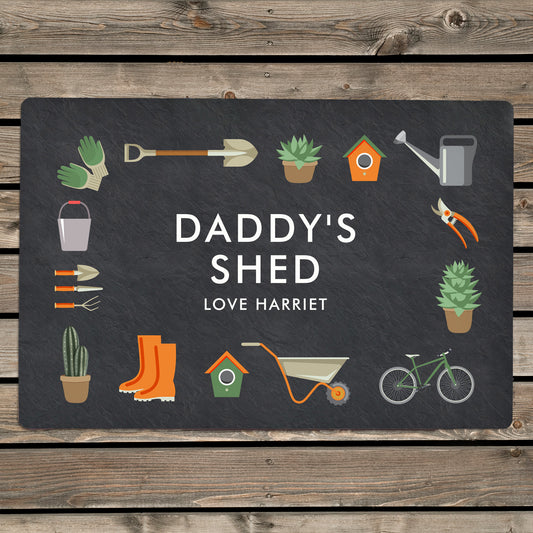 Personalised Gardening Metal Sign - MK&JD Gifts