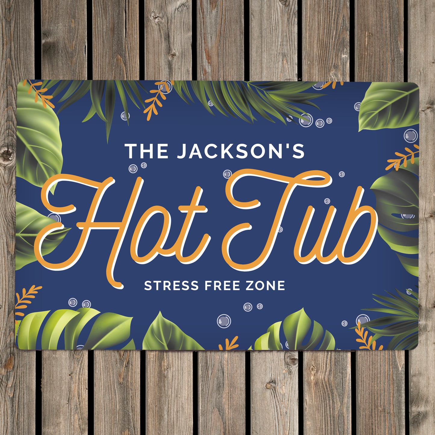 Personalised Hot Tub Metal Sign - MK&JD Gifts