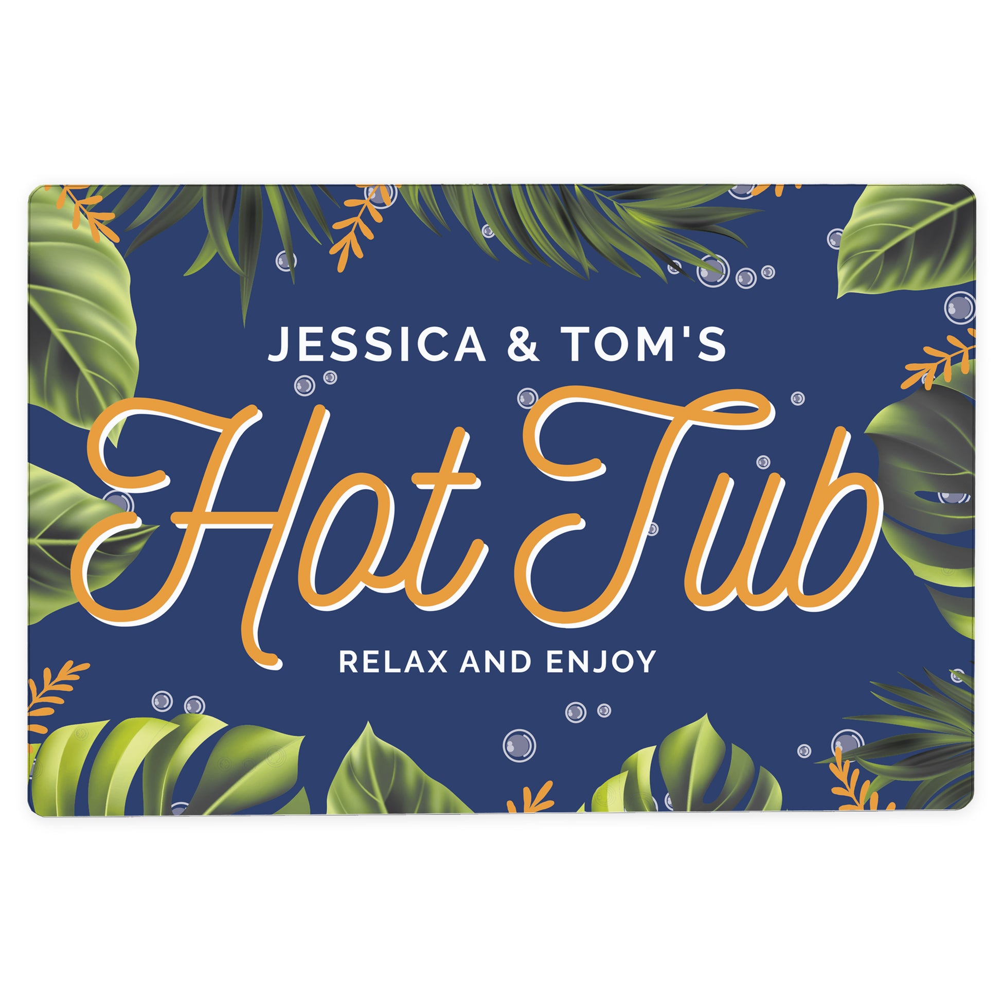 Personalised Hot Tub Metal Sign - MK&JD Gifts