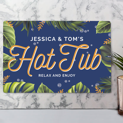 Personalised Hot Tub Metal Sign - MK&JD Gifts