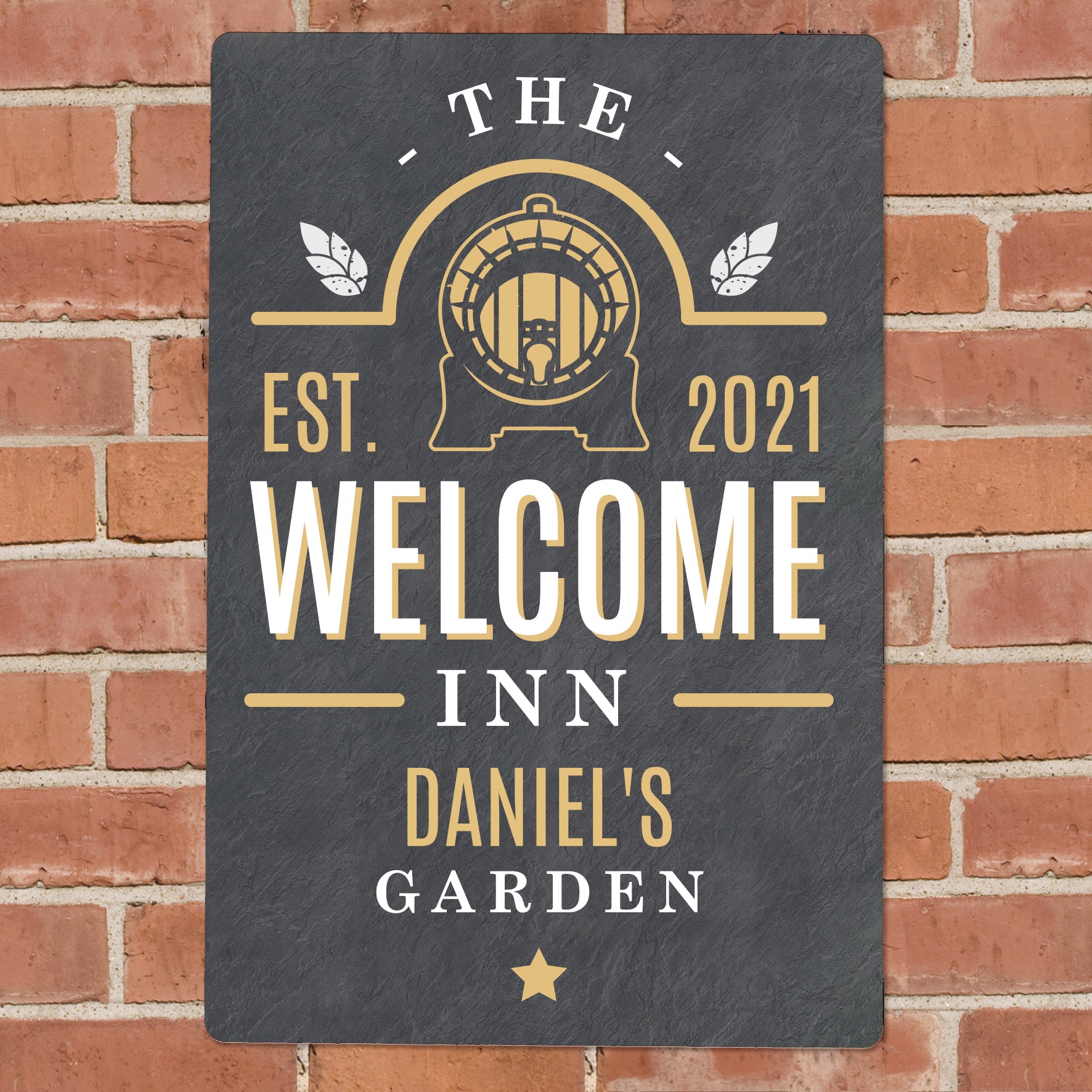Personalised The Welcome Inn Metal Sign - MK&JD Gifts