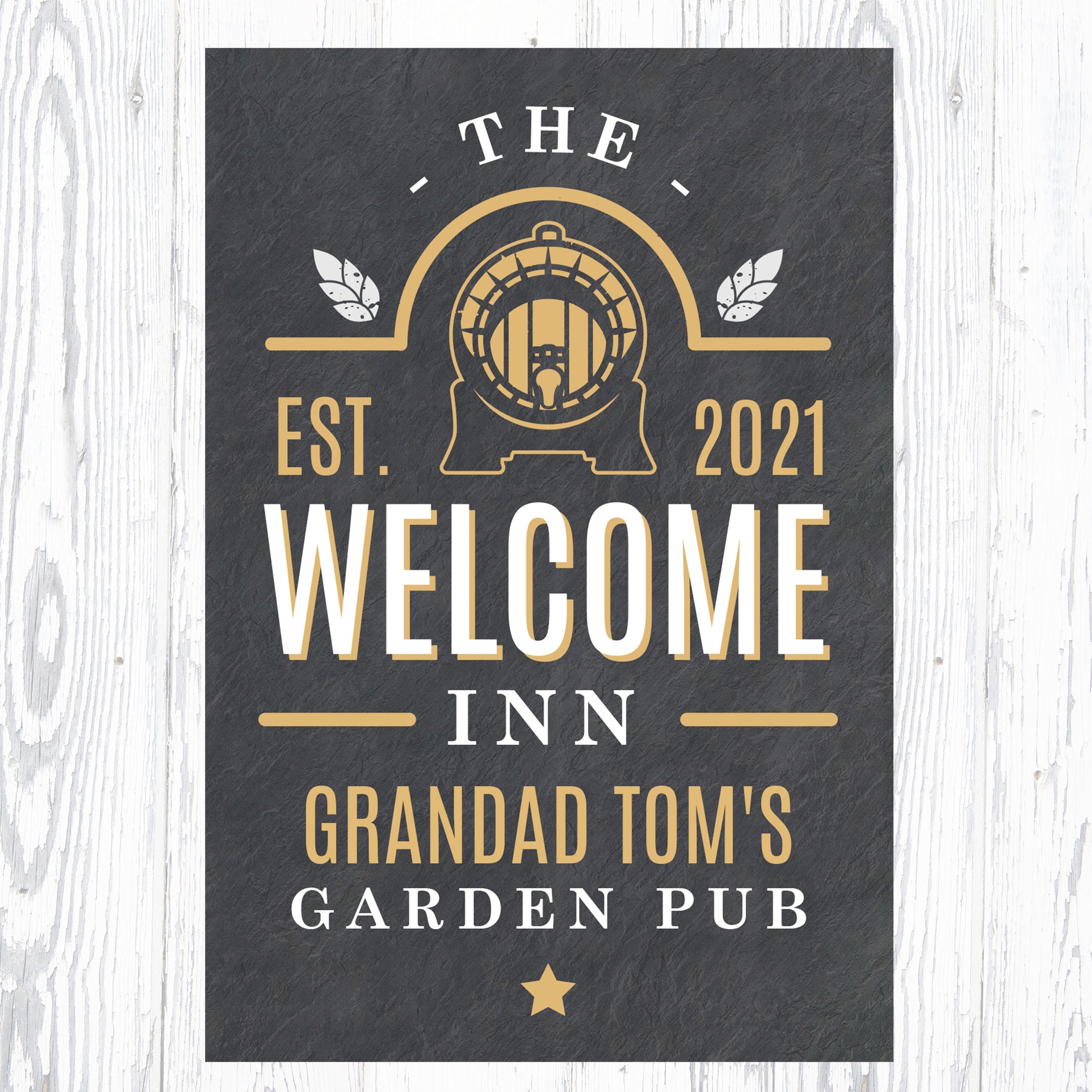 Personalised The Welcome Inn Metal Sign - MK&JD Gifts
