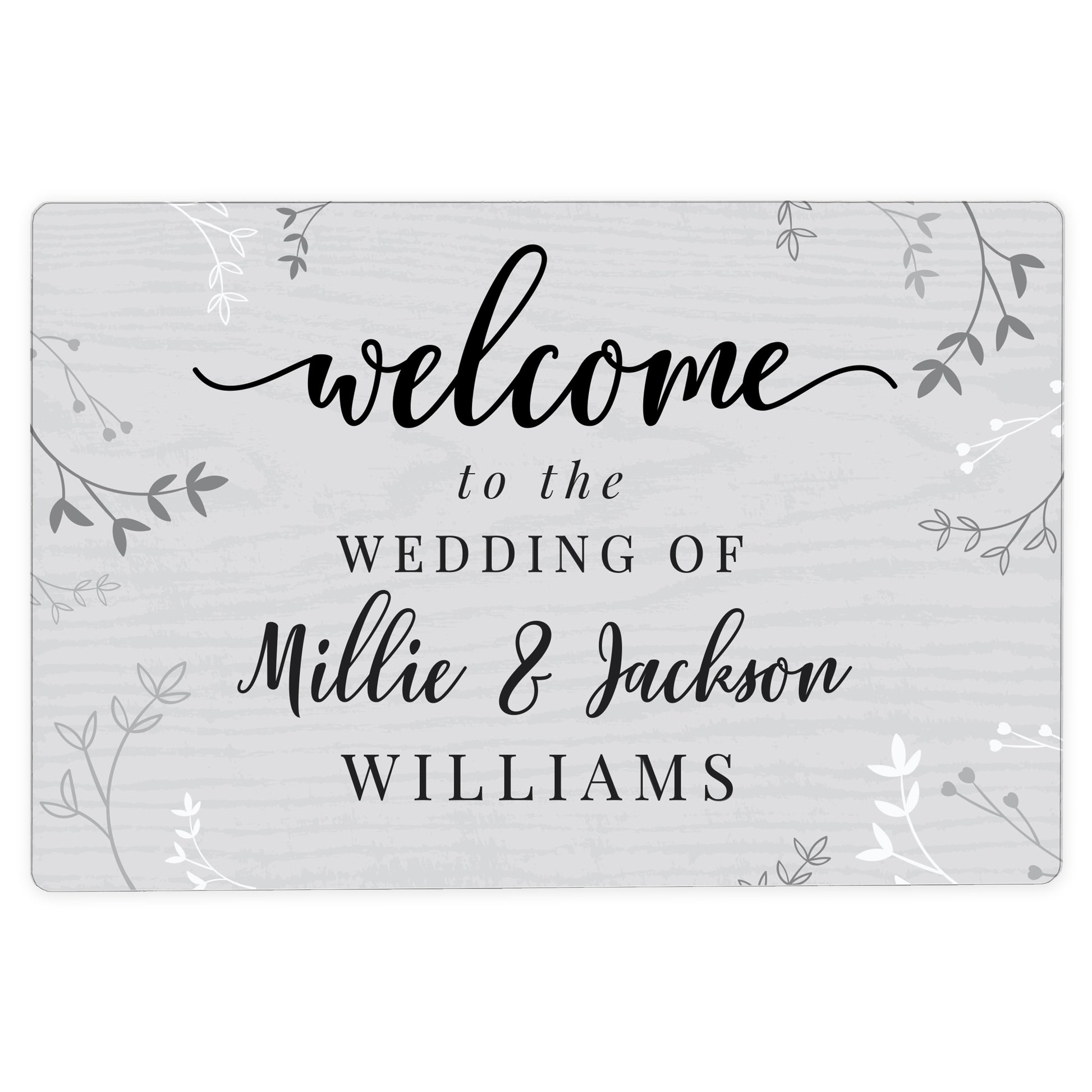 Personalised Welcome Metal Sign - MK&JD Gifts