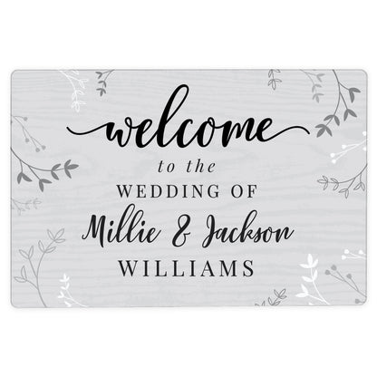 Personalised Welcome Metal Sign - MK&JD Gifts
