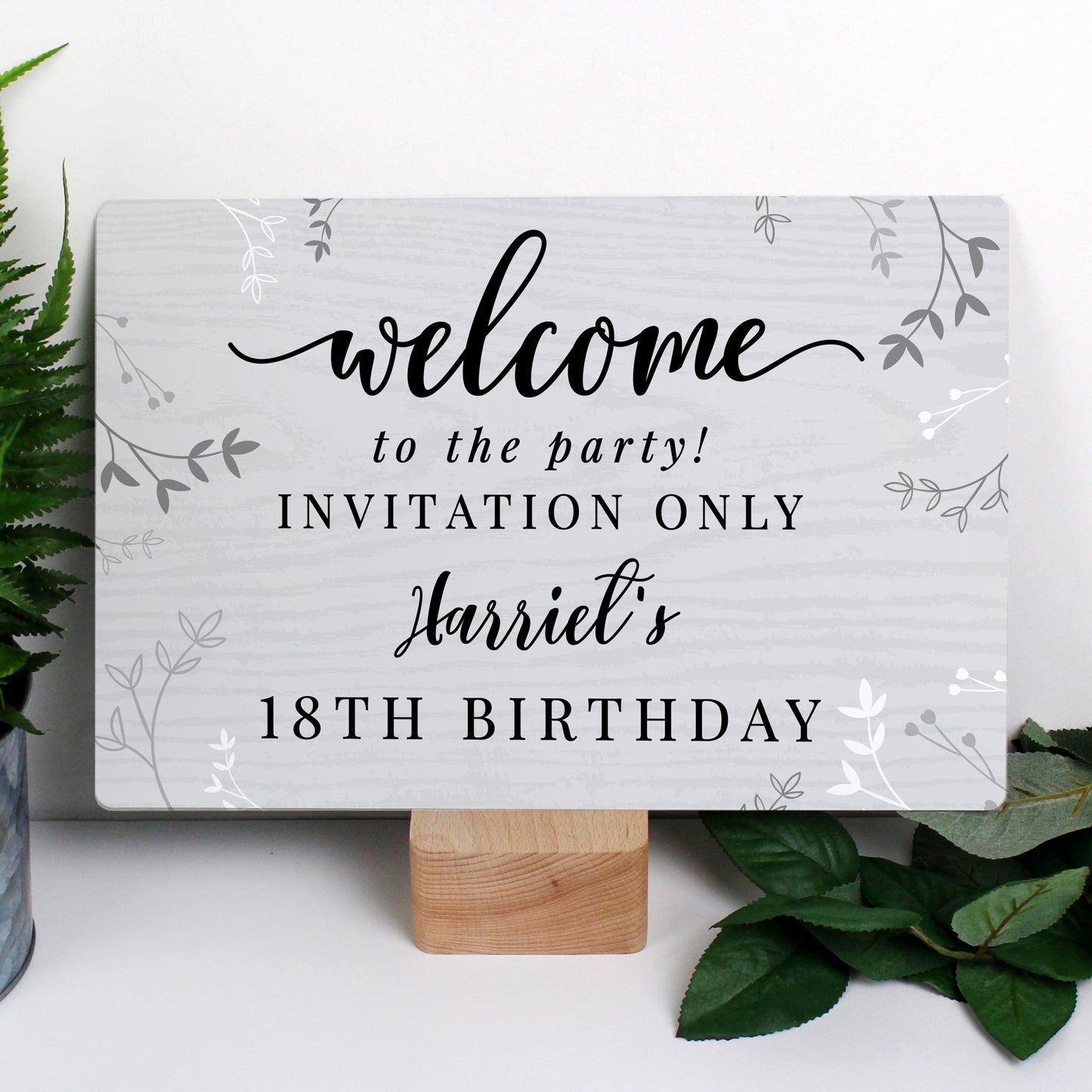 Personalised Welcome Metal Sign - MK&JD Gifts