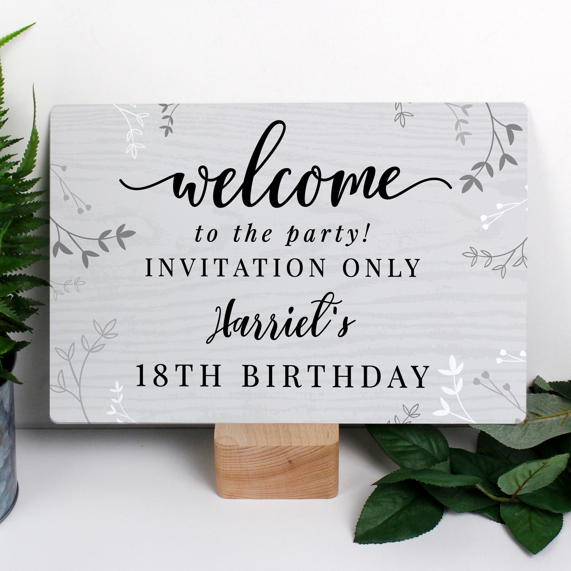 Personalised Welcome Metal Sign - MK&JD Gifts