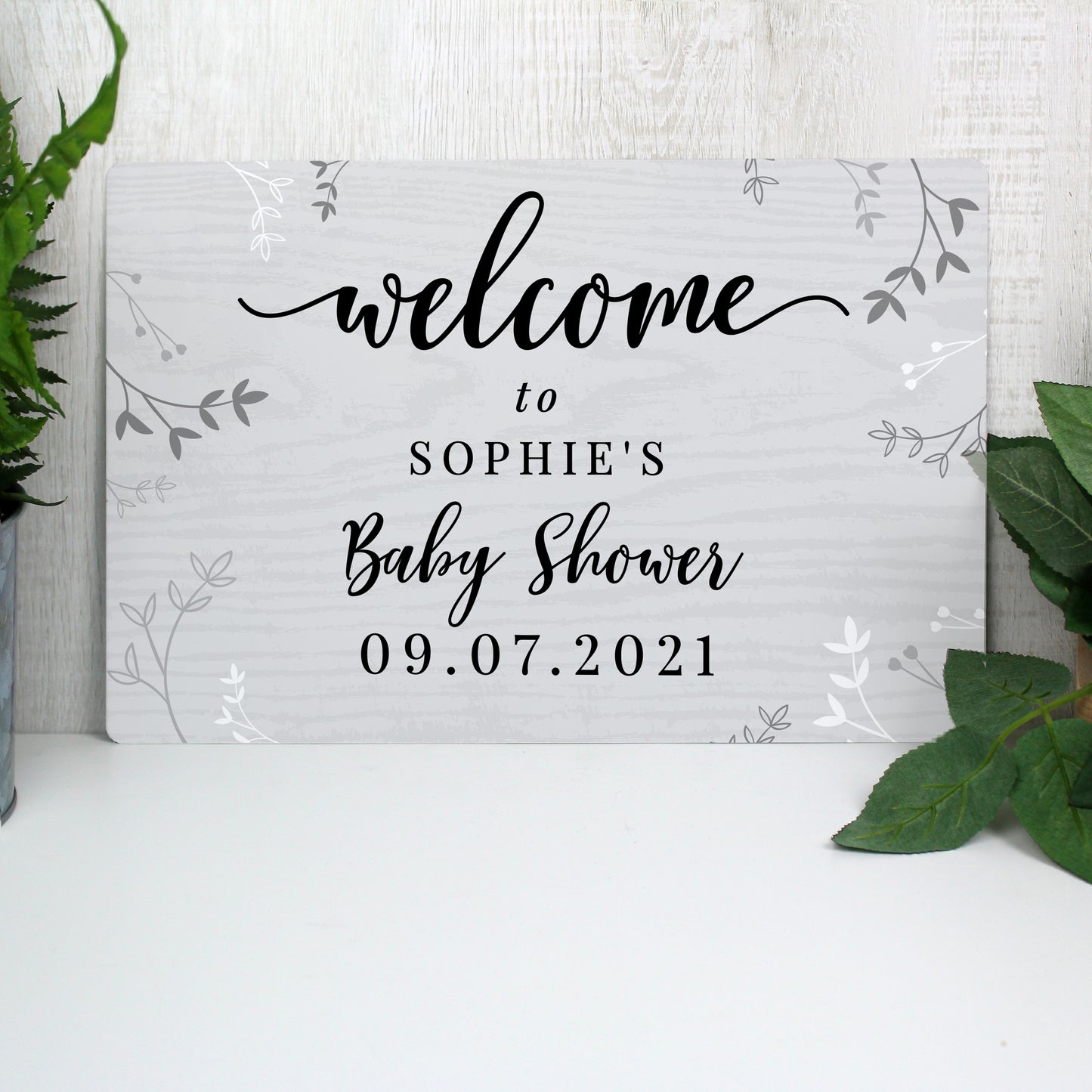 Personalised Welcome Metal Sign - MK&JD Gifts