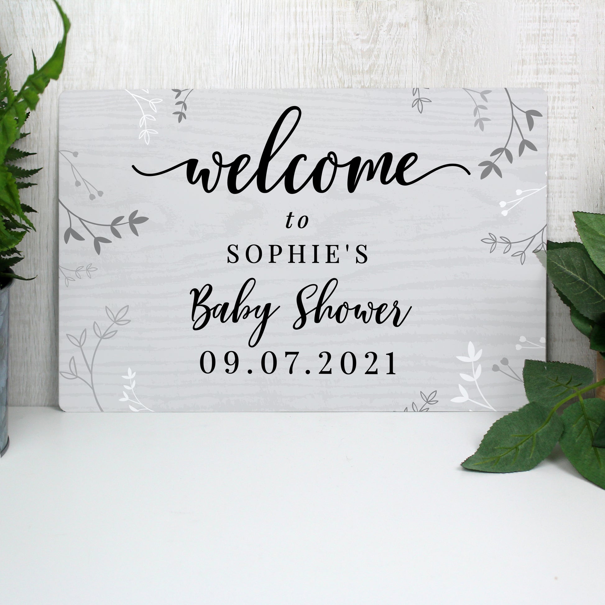 Personalised Welcome Metal Sign - MK&JD Gifts