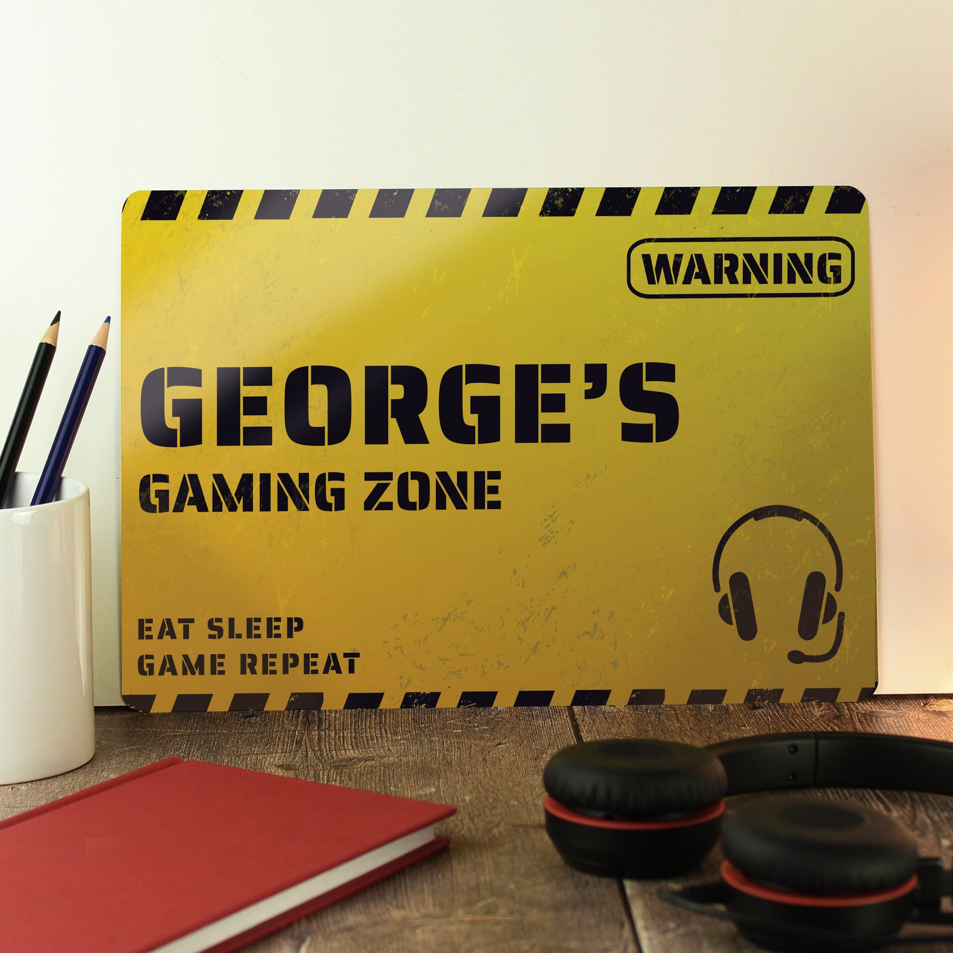 Personalised Gaming Zone Metal Sign - MK&JD Gifts