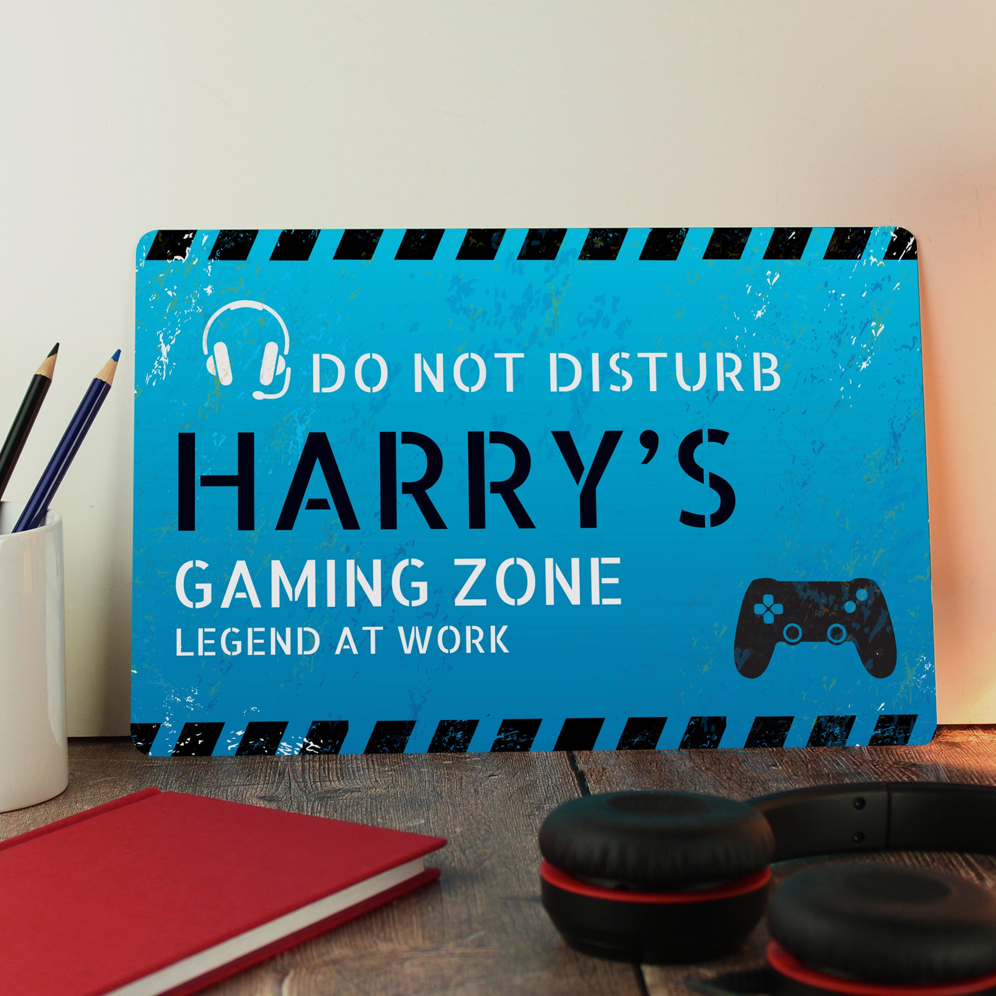 Personalised Gamer Do Not Disturb Metal Sign - MK&JD Gifts