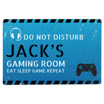 Personalised Gamer Do Not Disturb Metal Sign - MK&JD Gifts
