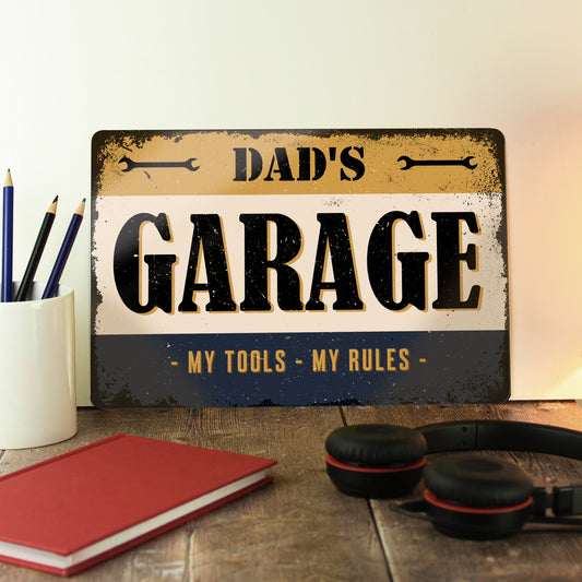 Personalised Garage Metal Sign - MK&JD Gifts