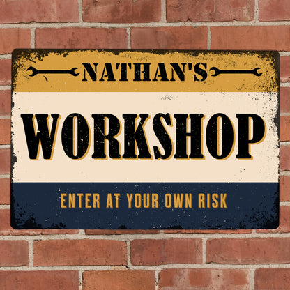 Personalised Garage Metal Sign - MK&JD Gifts