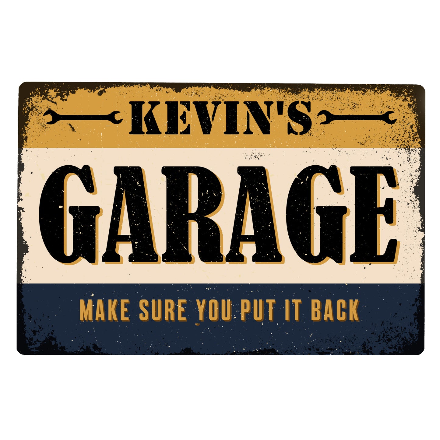 Personalised Garage Metal Sign - MK&JD Gifts