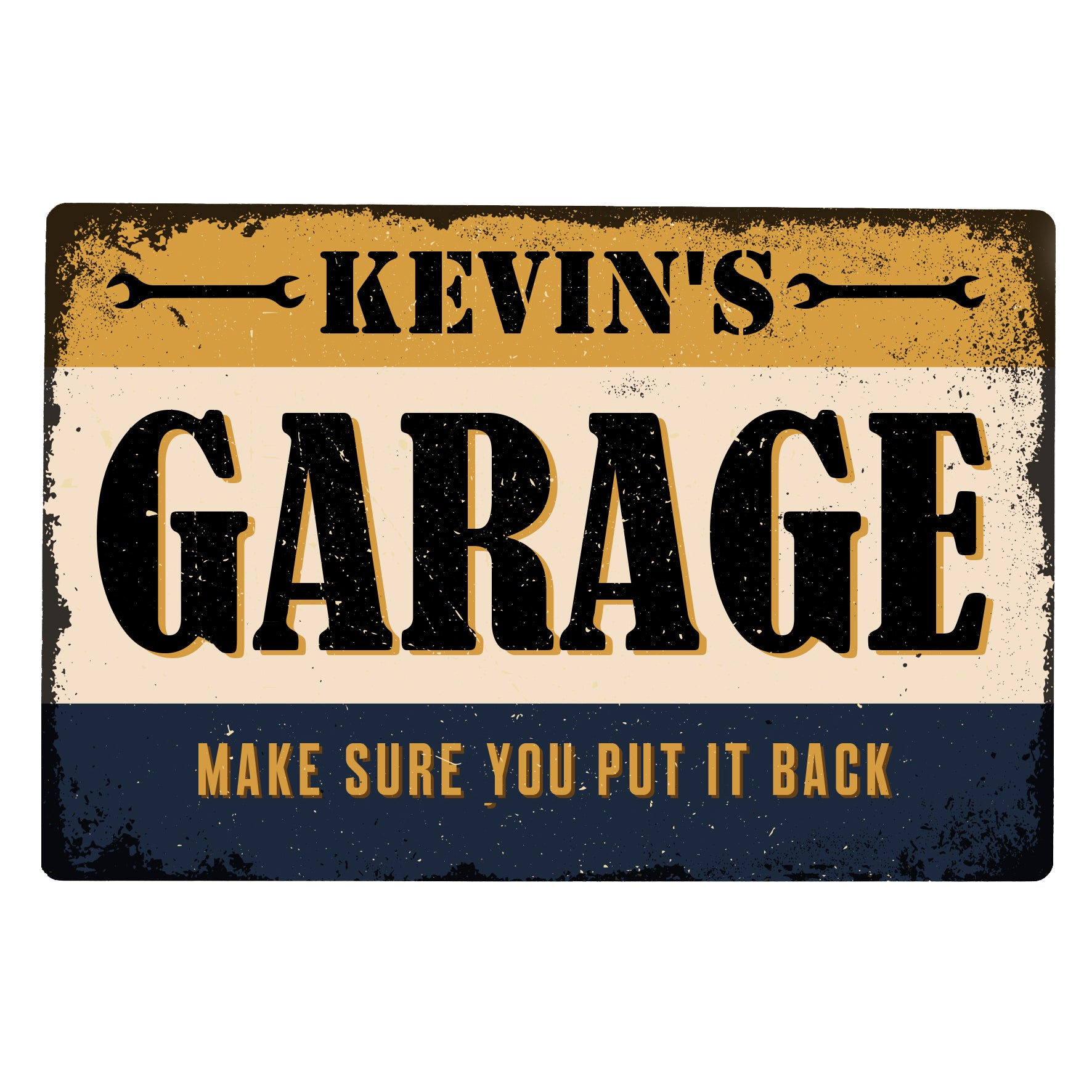 Personalised Garage Metal Sign - MK&JD Gifts