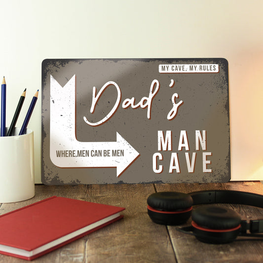 Personalised Man Cave Metal Sign - MK&JD Gifts