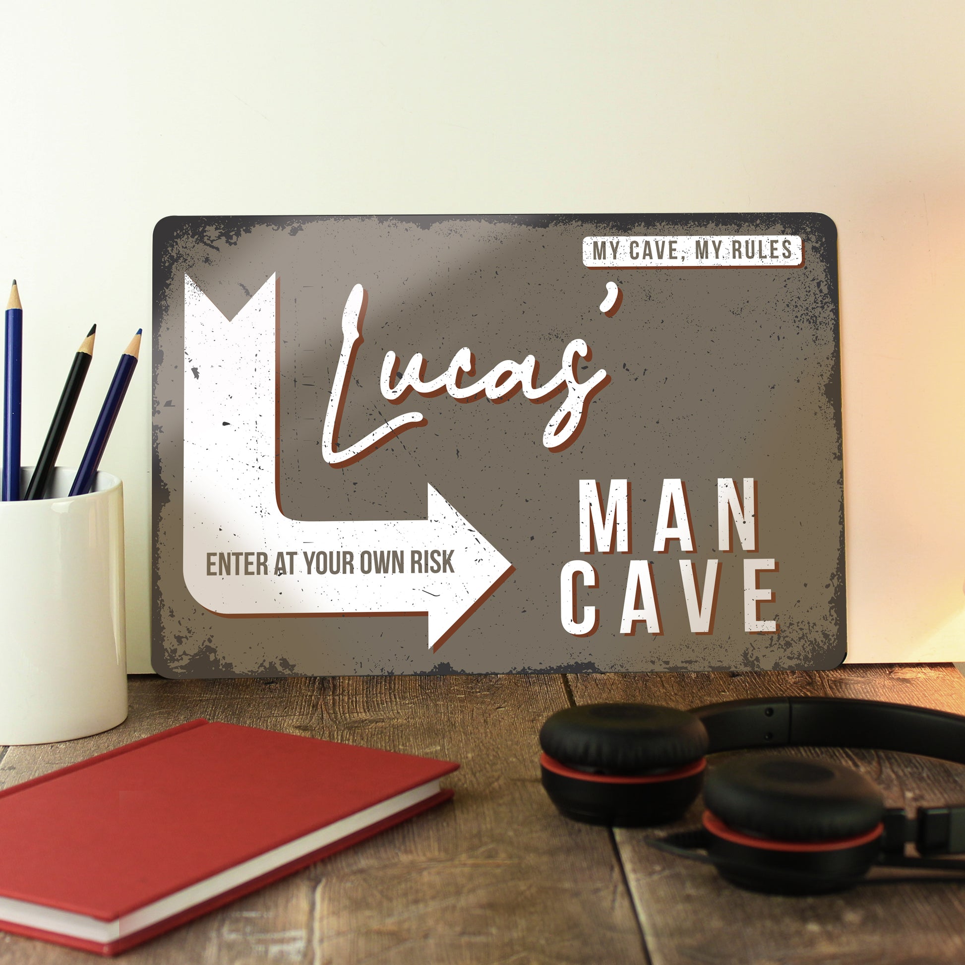 Personalised Man Cave Metal Sign - MK&JD Gifts