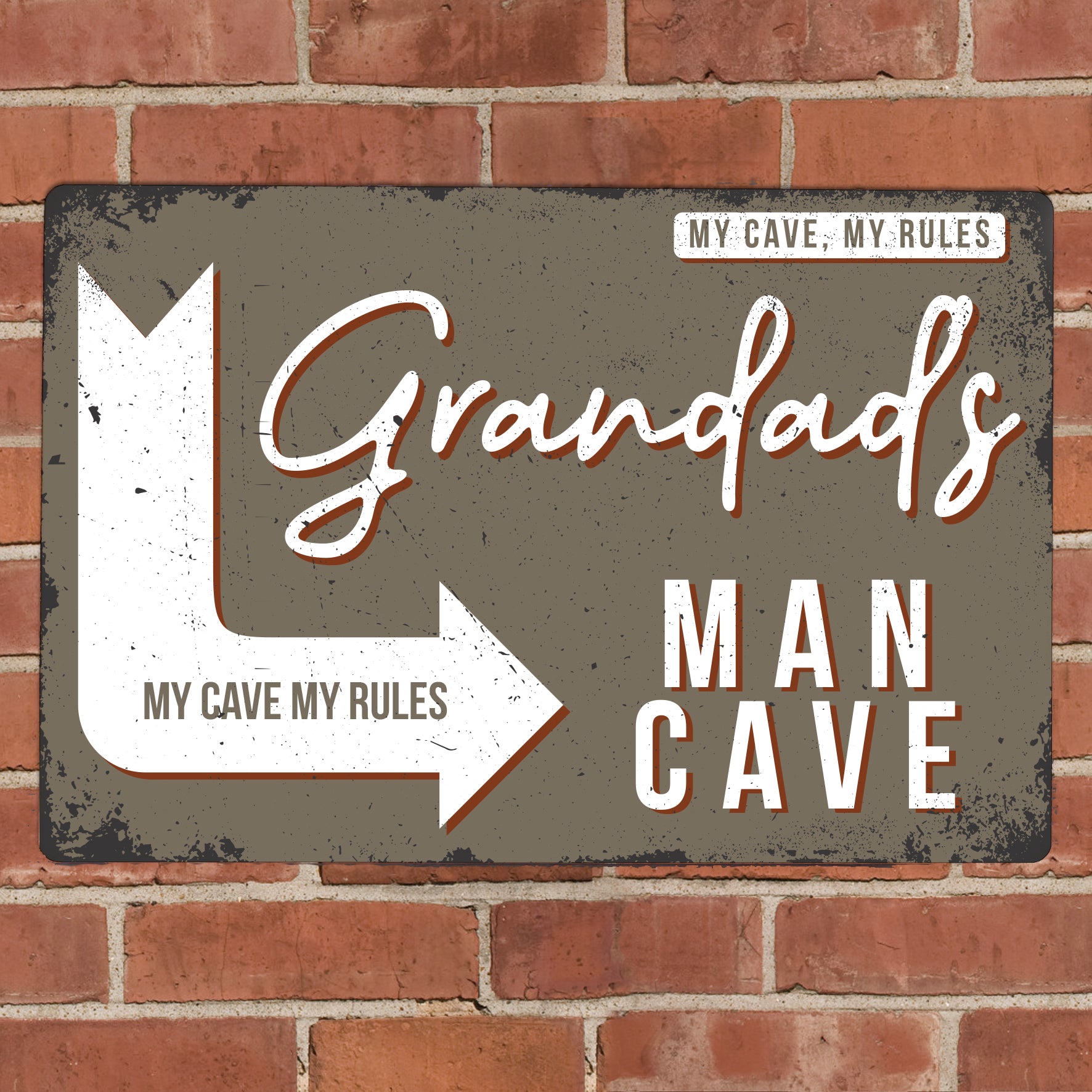 Personalised Man Cave Metal Sign - MK&JD Gifts