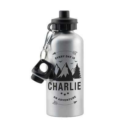 Personalised Adventure Silver Drinks Bottle - MK&JD Gifts