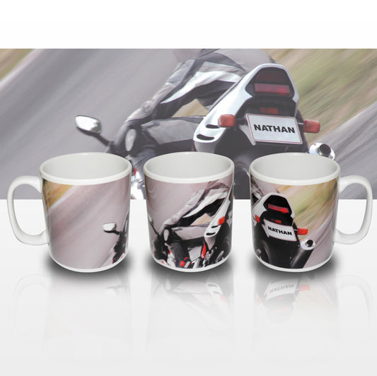 Personalised Motorbike Mug - MK&JD Gifts