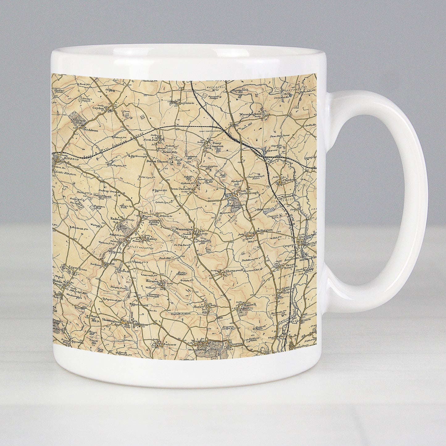 Personalised 1896 - 1904 Revised New Map Mug - MK&JD Gifts