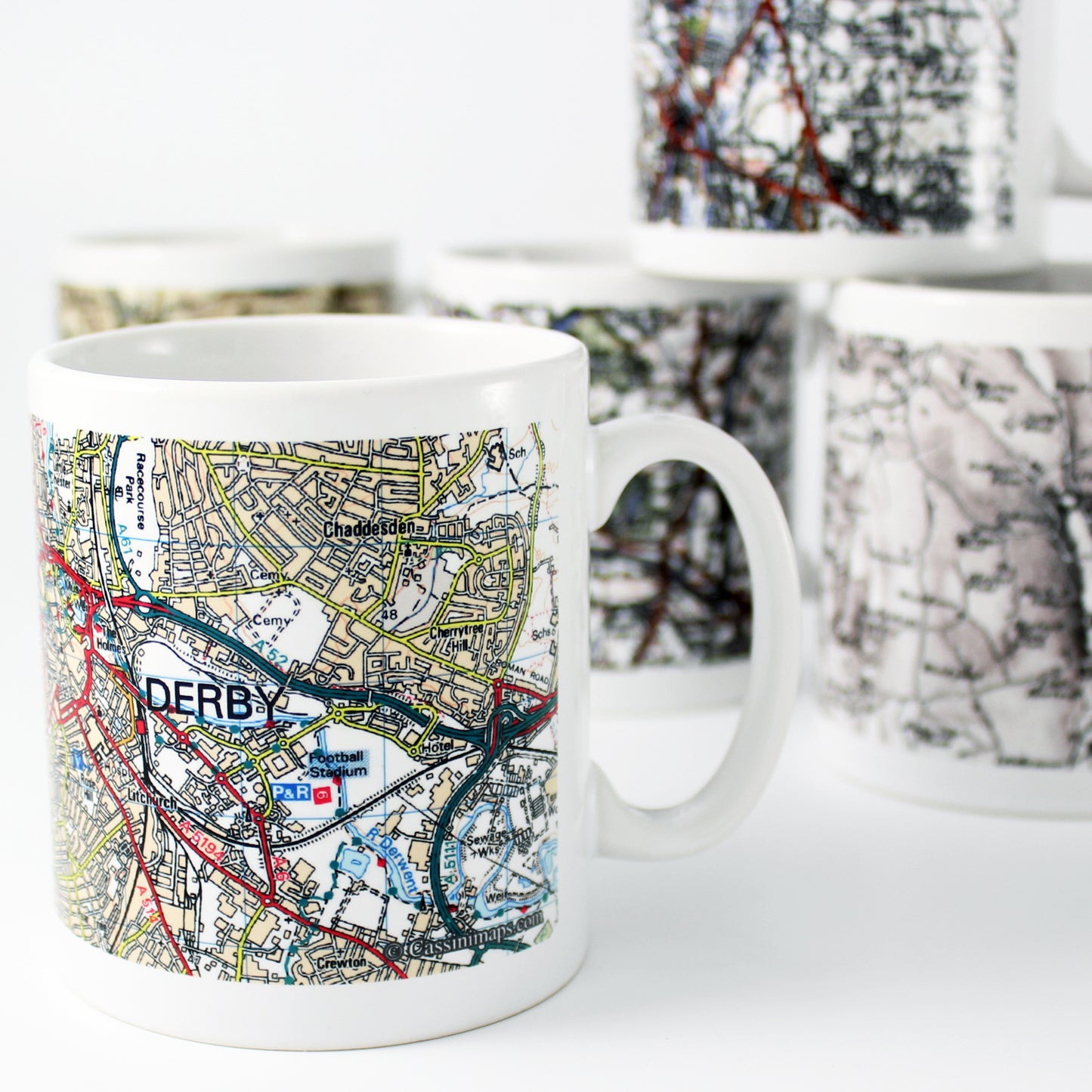 Personalised Present Day Edition Map Mug - MK&JD Gifts