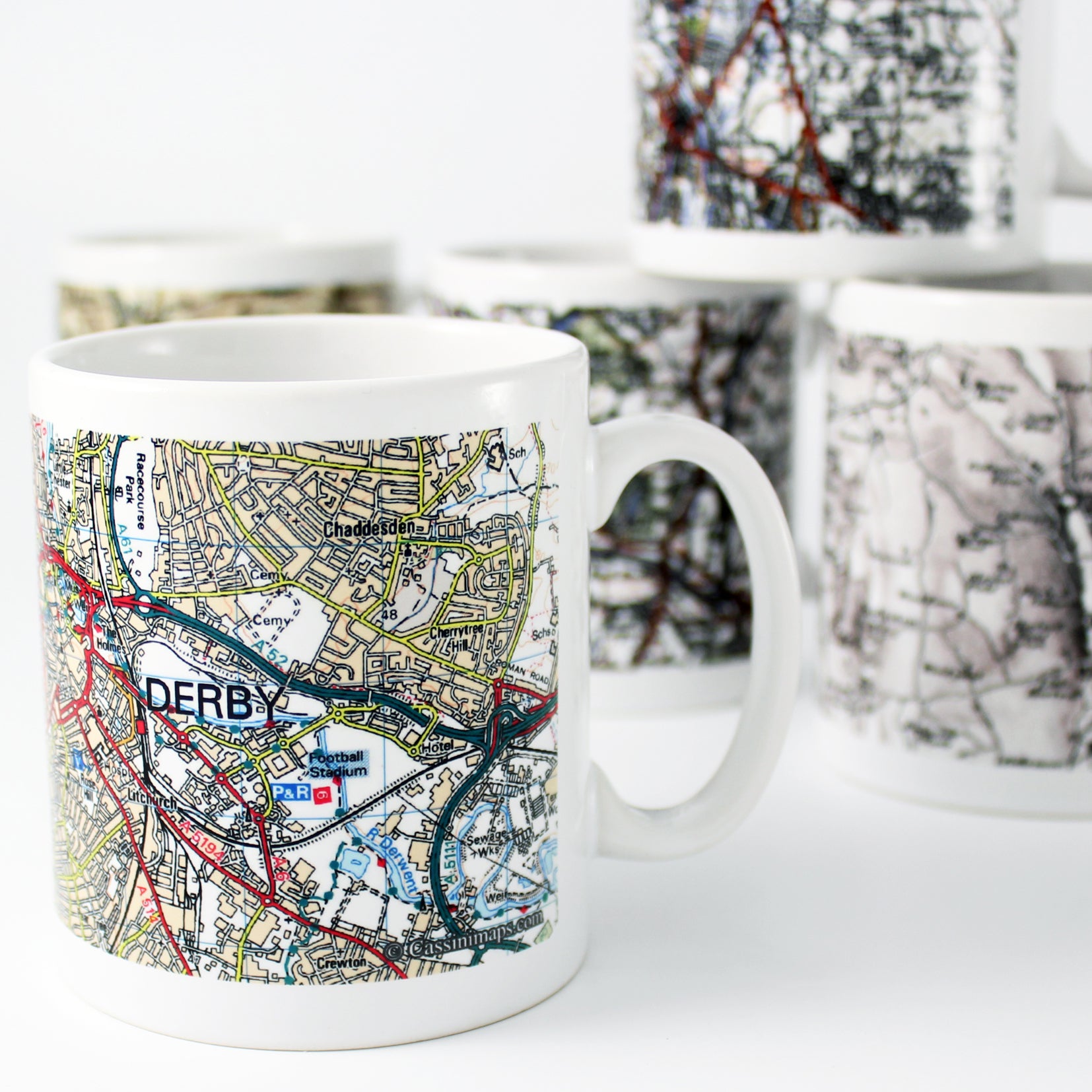 Personalised Present Day Edition Map Mug - MK&JD Gifts