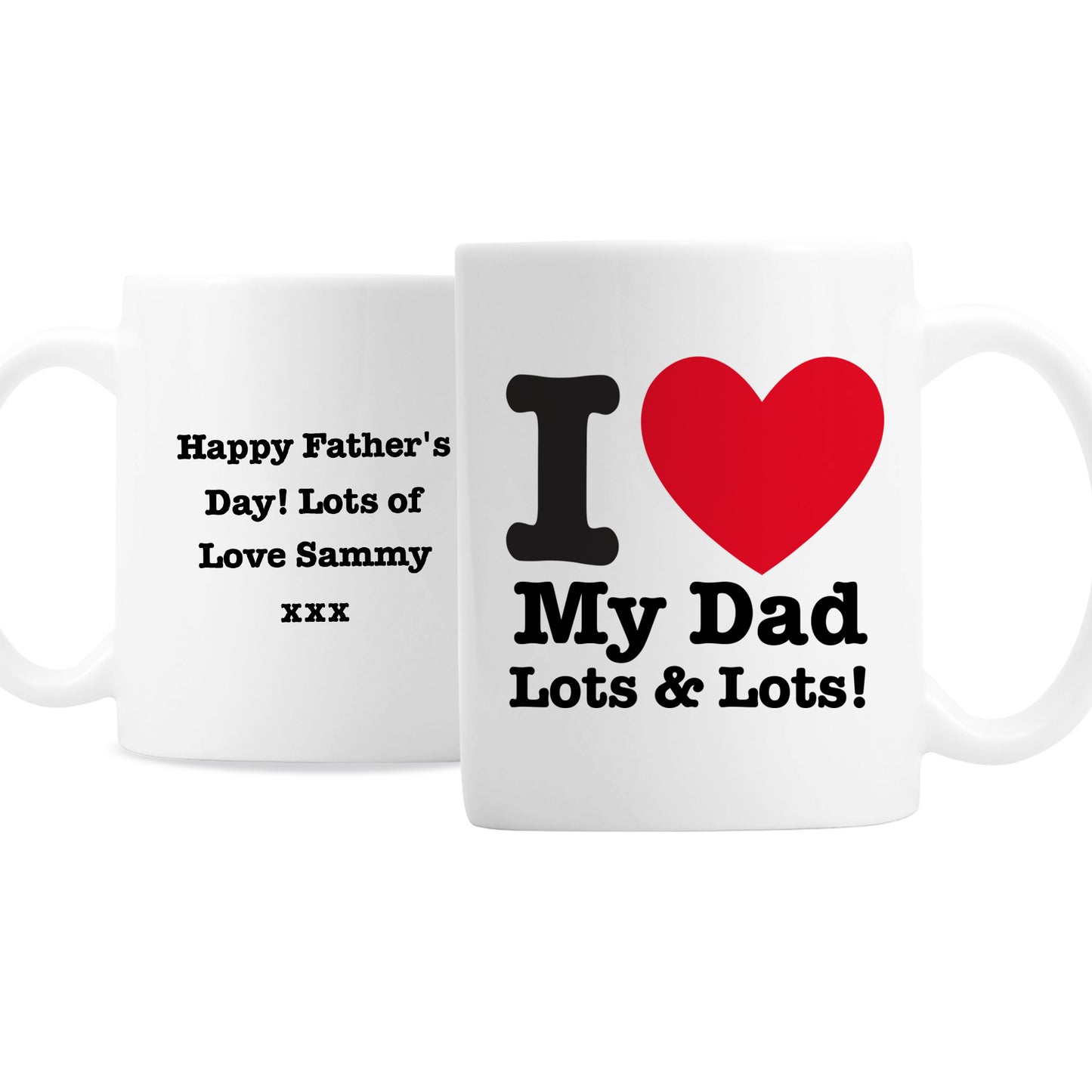 Personalised I HEART Mug - MK&JD Gifts