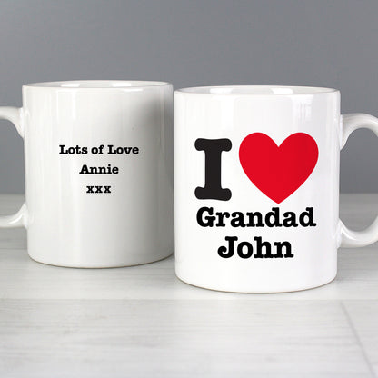 Personalised I HEART Mug - MK&JD Gifts