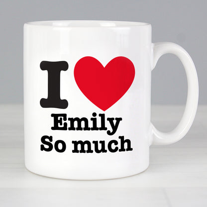 Personalised I HEART Mug - MK&JD Gifts