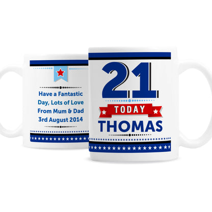 Personalised Birthday Star Mug - MK&JD Gifts