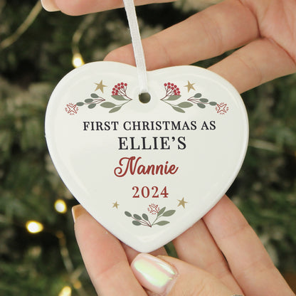 Personalised First Christmas As Grandparents Tree Decoration - MK&JD Gifts